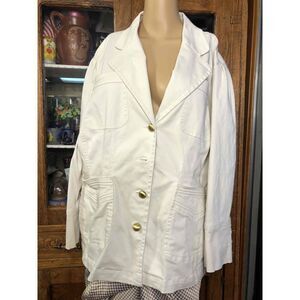 Cato Cream Single Breasted 4Button Blazer Jacket Notched Lapel Womens Size 18 20